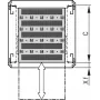 SCHROFF 19SHELF TELE.1U C=500 RAL7021 - Rack-Accessory (21130343)