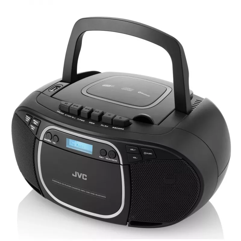 JVC RC-E561B-DAB CD-mängija Must Kaasaskantav CD-mängija
