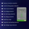 Qoltec, päikese MPPT laadimiskontroller temperatuurianduriga 20A 12V/24V LCD-ekraan 2 x USB