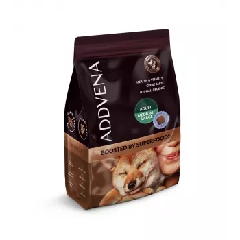 ADDVENA Boosted by superfoods Adult Medium/Large Beef - kuiv koeratoit - 2,5kg