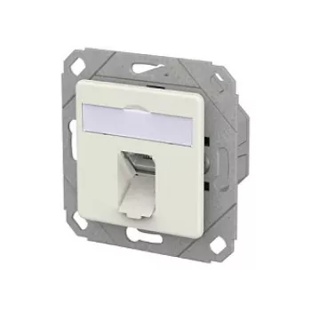METZ CONNECT Ühenduspesa E-DAT C6A LSA++ 1 port UPk puhasvalge