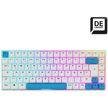 Sharkoon SKILLER SGK50 S3 PBT klaviatuur Mängimine USB QWERTZ Saksa Valge