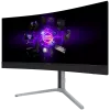LORGAR 34MP1, UWQHD MiniLED mängumonitor Pro, 34'' (3440*1440) VA kumer monitor, must/piimhall