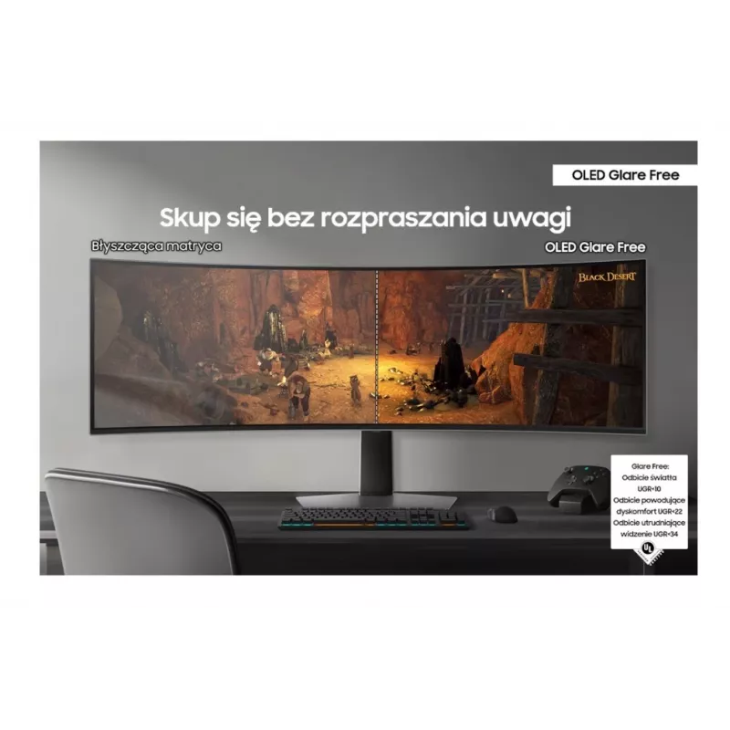 Monitor Samsung Odyssey G9 OLED 49 tolli OLED 5120 x 1440