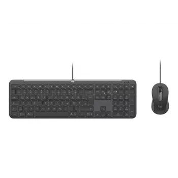 Juhtmega USB klaviatuur Logitech 920-013343 QWERTZ saksa paigutusega grafiit