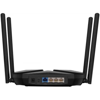 Lauaruuter MERCUSYS MR85X AX3000 kahe ribaga Wi‑Fi 6, 3000 Mbps, 4 antenni, 3 Gigabit LAN-porti, must