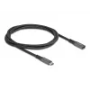 DeLOCK USB-pikenduskaabel USB USB-C isane emasele 10 Gbps 1 m hall metallist