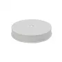 Elektriline 360° pöörlev alus LED-valgustusega, ümmargune 30 cm, valge