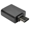 Eaton Tripp Lite Series USB 3.1 Gen 1.5 Adapter USB-C to USB Type A M/F 5 Gbps tahvelarvuti nutitelefon - USB-adapter - USB Type A (W) 24-pin USB-C (M) - USB 3.1 - must (U428-000-F)
