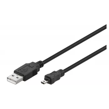 Microconnect USBAMB82 USB-kaabel USB 2.0 1,8 m USB A Mini-USB B Must