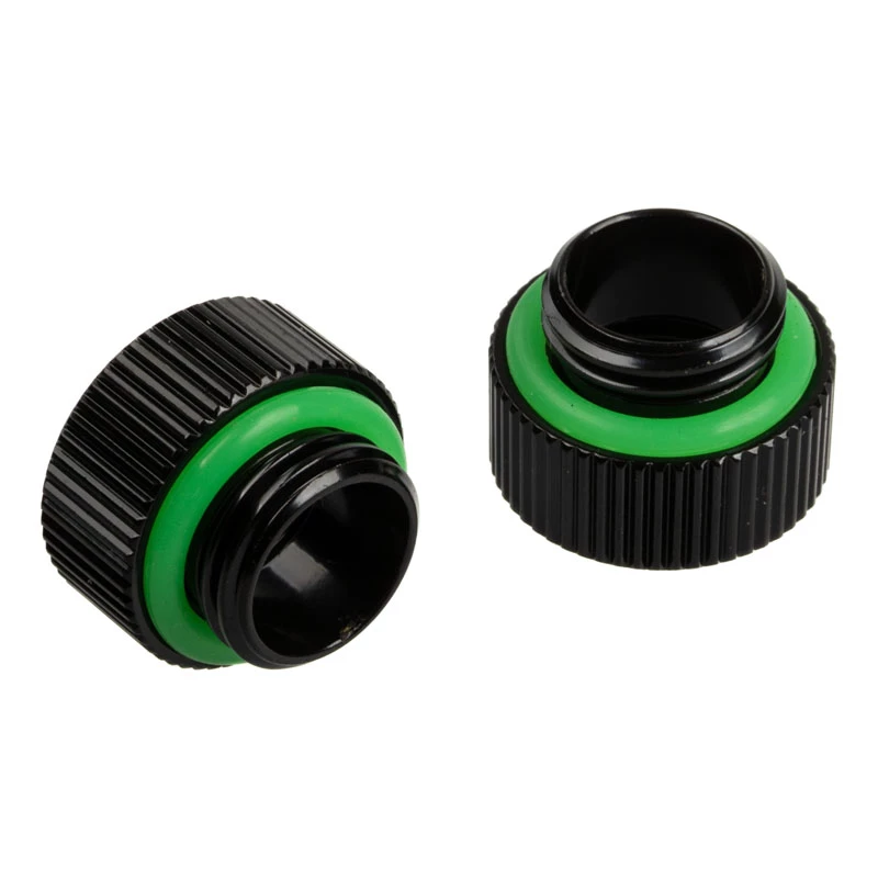 Bitspower Touchaqua TA-F40-GB adapter, sirge G1/4 tolli isane – G1/4 tolli emane, must (2 tk)