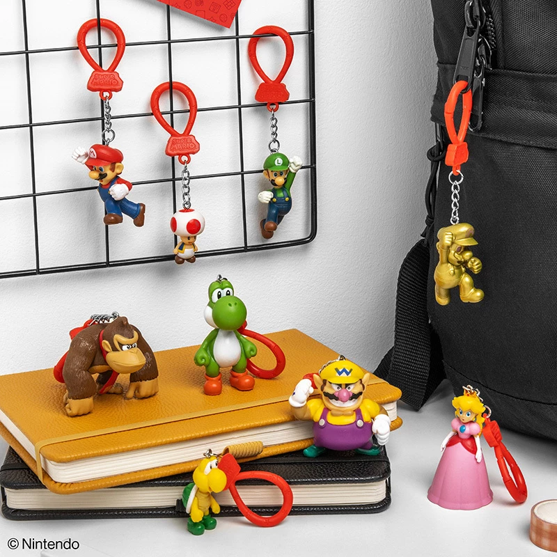 Seljakoti sõbrad võtmehoidjakomplekt Paladone Super Mario CDU 24 tk – erinevad tegelased, kogutavad aksessuaarid