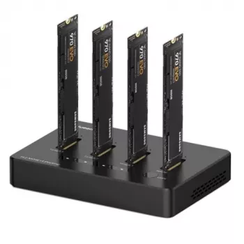 Premium dokkimisjaam 4x M.2 NVMe SSD, kuni 10Gbps/SSD
