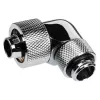 Alphacool Eiszapfen Connector 90 kraadi G1/4 toll AG kuni 16/10 mm - pööratav, kroomhõbedane