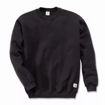 Carhartt ümmarguse kaelusega dressipluus, ilma kapuutsita - must