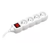 PowerWatch 3 m (4 pistikupesa) valge toitelülitiga