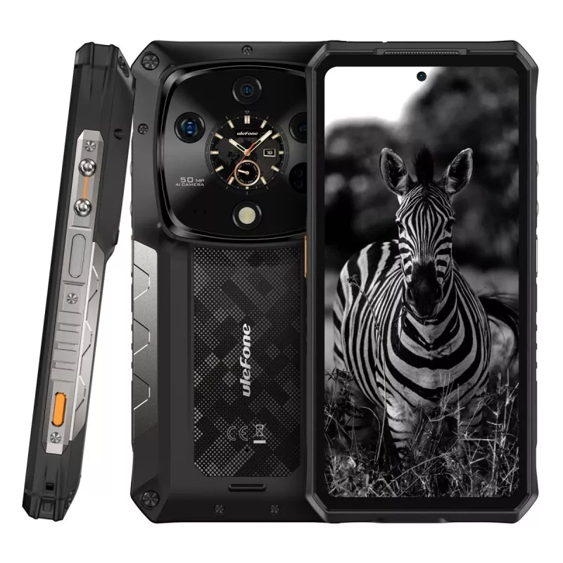 Töökindel nutitelefon UleFone Armor 28 Ultra 5G — 16 GB muutmälu, 1 TB salvestusruum, must