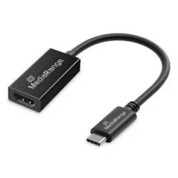 USB USB-C HDMI-heli- ja videomuundur MediaRange MRCS234, 20 cm, must