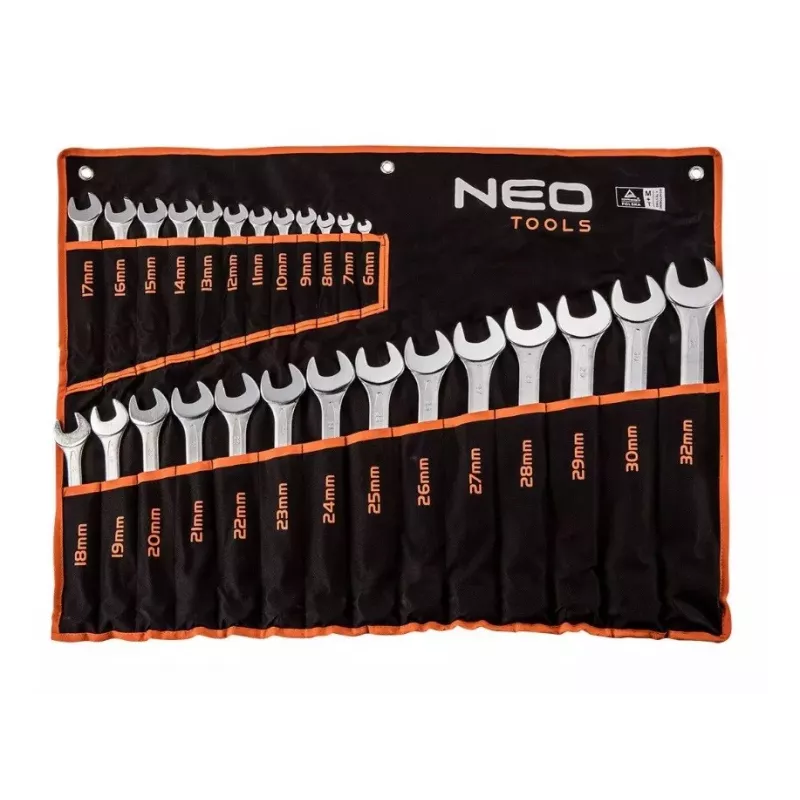 Neo Tools mutrivõtmed 6-32 mm, komplekt 26 tk