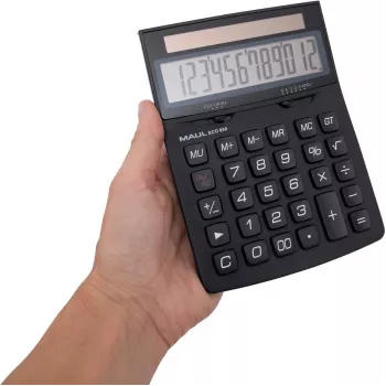 MAUL ECO 850 kalkulaatoriümbrise lihtne kalkulaator, must (7268890)