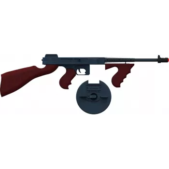 Pulio metal gangster püstol 155132/6 — vedruga mängupüstol, metallkonstruktsioon, 8-padruniline