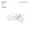 Kohvilaud Cama Meble LUCCA 100 x 55 x 46 cm, ristkülikukujuline valge
