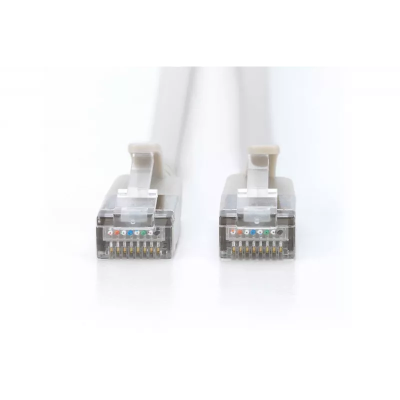 õhuke patch cord DIGITUS CAT6A F-FTP, 7 m, hall, RJ-45–RJ-45, 10 Gbit/s