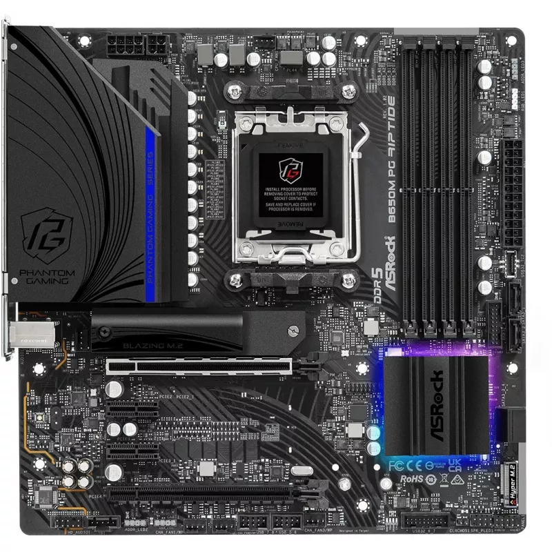 Emaplaat ASRock B650M PG Riptide AMD B650 pesa AM5 micro ATX