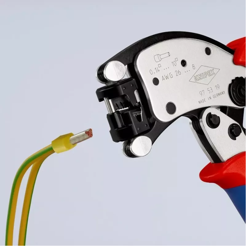 KNIPEX Twistor T isereguleeruvad presskruistangid Traadiotsa hülsside presskruistangid