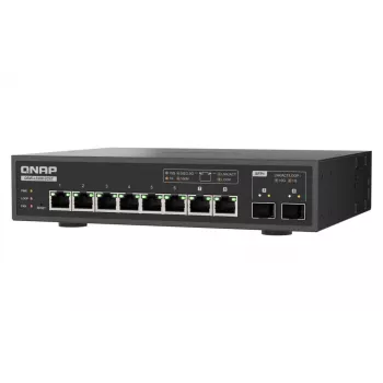 QNAP QSW-L3208-2C6T võrgulüliti hallatav L2 10G Ethernet (100/1000/10000) lauaarvuti must
