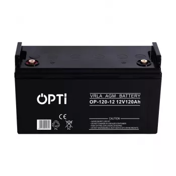 aku Volt AGM OPTI 120Ah — 120 Ah absorbentklaasmatiga pliiaku