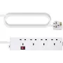 Toiteadapteri pistik VISION Duckhead Apple'i toiteadapterile, sobib C7 kaheksakujulise sisendiga, EL CEE 7/7 Schuko pistik, valge