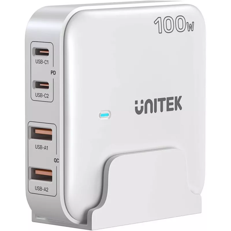 UNITEK P1229AWH01-EU mobiilseadme laadija universaalne valge vahelduvvool kiirlaadimine siseruumides