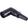 XLR-nurkkonnektor ShiverPeaks BS55006 — 3-kontaktiline täisnurkne mikrofoni/kaabli pistik, must