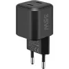 Seinalaadija GOOBAY 75333 — universaalne siseruumide AC USB-C laadija, 2x USB-C, 35 W, must