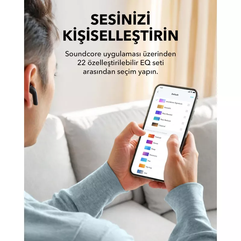 Kõrvasisesed tõelised juhtmevabad kõrvaklapid Anker Soundcore A3994G11 K20i, USB-C, mustad, kõrvasisesed
