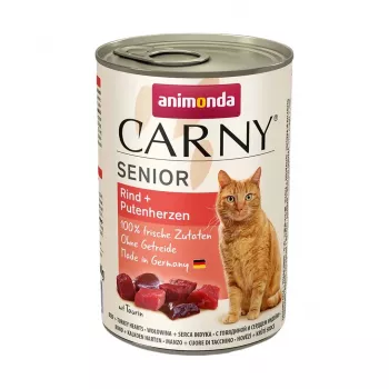 ANIMONDA Carny Senior veise- ja kalkunisüdamed - märg kassitoit - 400 g