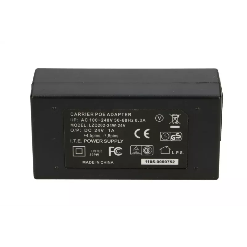 Extralink POE toiteplokk POE-24-24W, 24V, 1A, 24W, kaabel kaasas