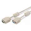 VGA monitori pikenduskaabel DIGITUS AK-310203-030-E — 3 m, VGA (D-Sub) isane VGA (D-Sub) emasele, 3Coax+7-juhtmeline, beež