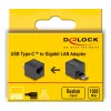 DeLOCK USB USB-C Adapter to Gigabit LAN mini Must