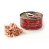 Märg kassitoit FISH4DOGS Tuunikala filee krevettidega 70 g — konserveeritud märgtoit, 83% niiskust, 14% valku, gluteeni- ja sojavaba