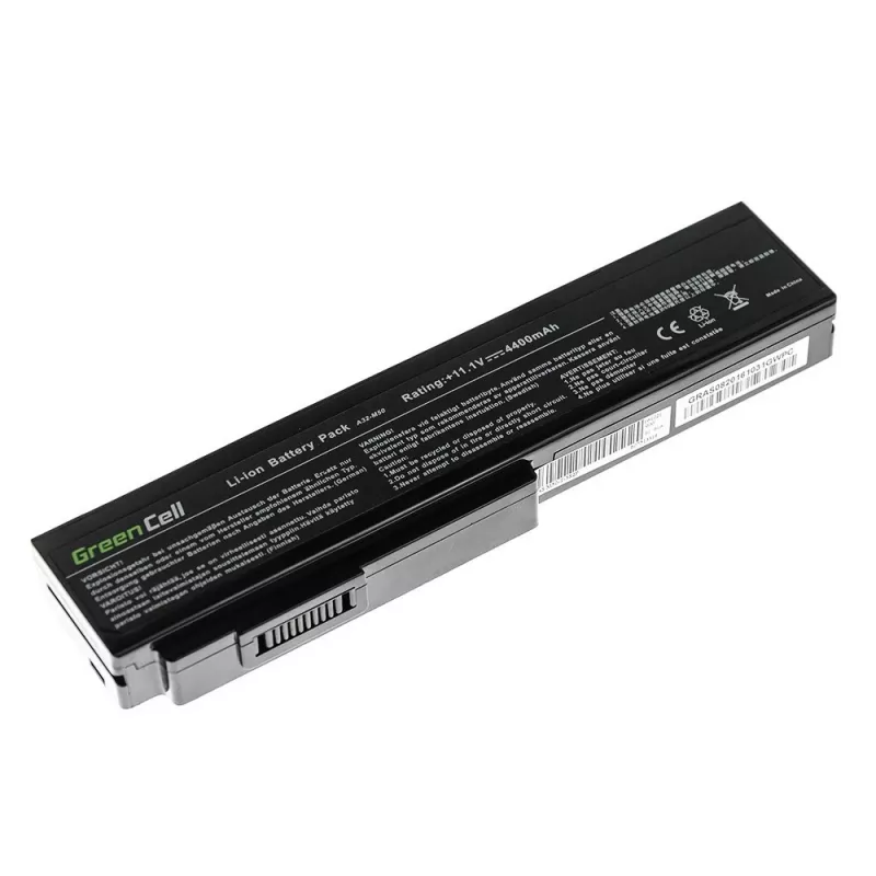 Aku roheline Cell AS08 ASUS G50 G51 G60 M50 M50V N53 N53SV N61 N61VG N61JV jaoks