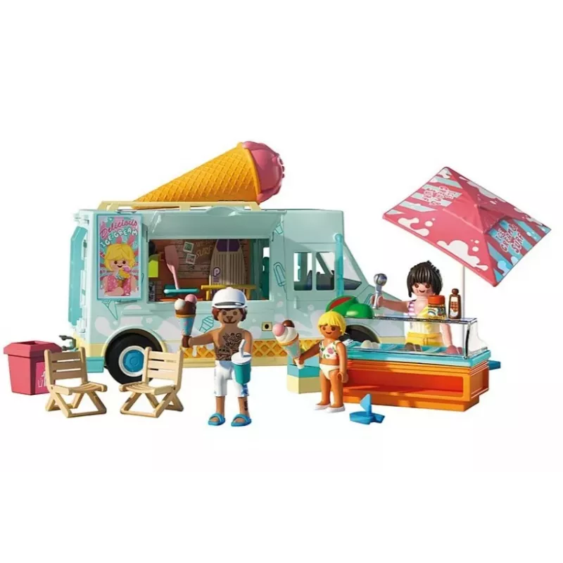 PLAYMOBIL Playset Jäätiseauto ja surfipood 71904 figuuridega