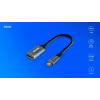 Savio Adapter USB-C (M) HDMI (F), 4K, 60Hz, Alumiinium, AK-78