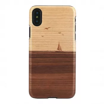 man and wood nutitelefoni ümbris iPhone X/XS jaoks — mudel mare, must