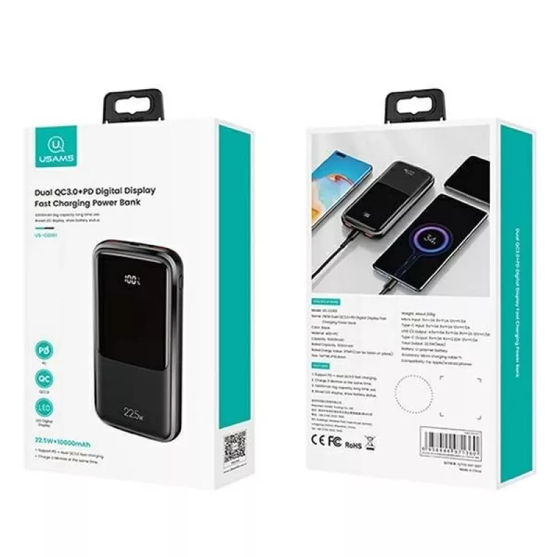 Kaasaskantav laadija USAMS Powerbank PB58 10000mAh