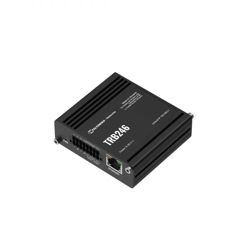 Teltonika tööstusruuter, IoT LTE lüüs TRB246 Cat 4, 1x RJ45 100Mb/s, IP30