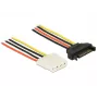 Sisemine toitekaabel DeLOCK 60136 0,2 m SATA 15-kontaktiline Molex 4-kontaktilisele