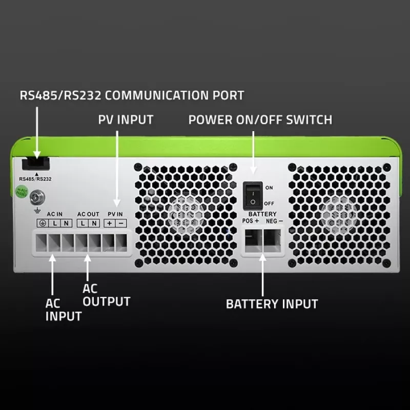 Hübriidne päikeseinverter Off-Grid 3500W, Wi-Fi