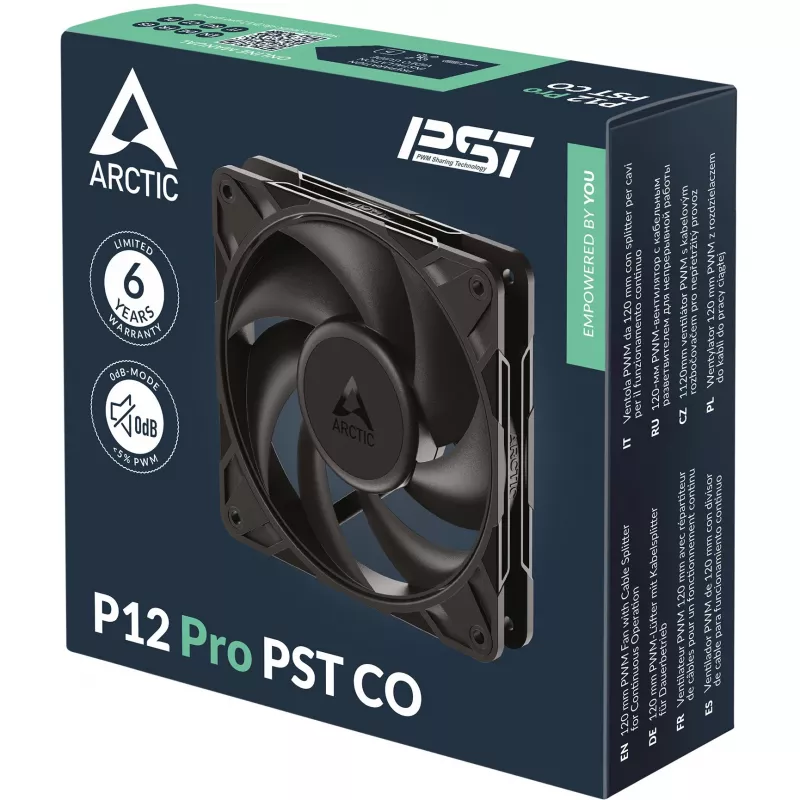 ARCTIC Freezer P12 Pro PST CO - 120 mm PWM-ventilaator kaablijahutusega pidevaks tööks